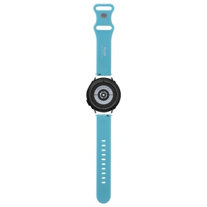 Curea pentru Samsung Watch 4/5, Huawei Watch GT 3 (42mm)/GT 3 Pro (43mm) - Hello Kitty Strap Silicone Kitty Head (HKUWMSCHBLB) - Blue - Img 2