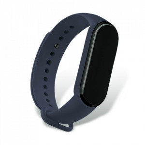Curea pentru Xiaomi Mi Band 5 / 5 NFC / 6 / 6 NFC / Amazfit Band 5 - Techsuit Watchband (W013) - Dark Blue - Img 5