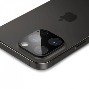 Folie Camera pentru iPhone 14 Pro / iPhone 14 Pro Max - Techsuit Full Camera Glass - Black - Img 4
