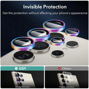 Folie Camera pentru Samsung Galaxy S24 Ultra - ESR Lens Protector Tempered Glass - Chromatic - Img 3