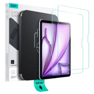Folie pentru iPad Air 13 (2024) / Air 13 (2025) (set 2) - ESR Tempered Glass Screen Protector UltraFit Tray (2x pack) - Clear - Img 9