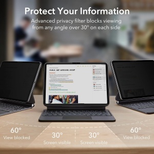 Folie pentru iPad Pro 13 (2024) - ESR Magnetic Privacy Screen Protector - Privacy - Img 2