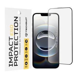 Folie pentru iPhone 16e - Techsuit ESD Glass - Black
