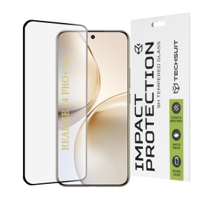 Folie pentru Realme 14 Pro+ - 111D Full Cover / Full Glue Glass / 3D Curved Screen - Black