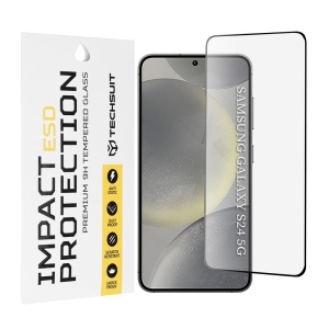 Folie pentru Samsung Galaxy S24 - Techsuit ESD Glass - Black - Img 1