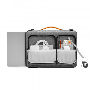 Geanta Laptop 15.6" - Tomtoc Defender Laptop Briefcase (A42E1G3) - Gray - Img 5