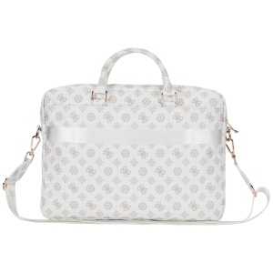 Geanta pentru Laptop 16", cu Fermoar, Ajustabila - Guess Peony Triangle Logo (GUCB16PGPOSGNH) - White - Img 7