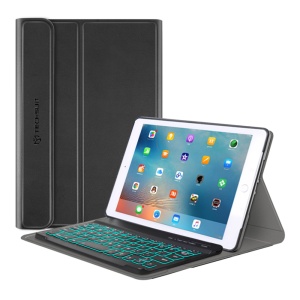 Husa cu Tastatura pentru Pad Mini 4 / Mini 5 - Techsuit CozyTab Case - Black - Img 1