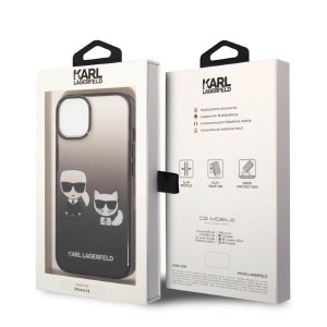 Husa iPhone 14 Plus - Karl Lagerfeld Hardcase (KLHCP14MTGKCK) - Gradient Ikonik Karl&Choupette - Img 8