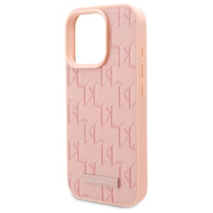 Husa iPhone 16 Pro Max - Karl Lagerfeld Leather MagSafe (KLHMP16XPKHPORPP) - Pink Hot Stamp - Img 2