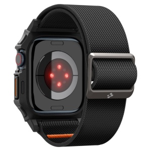 Husa pentru Apple Watch 10 42mm + Curea - Spigen Lite Fit "Pro" - Matte Black - Img 2
