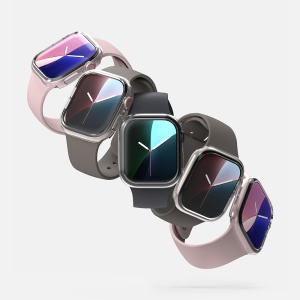 Husa pentru Apple Watch 10 42mm (set 2) - Ringke Slim - Clear / Dark Gray - Img 6