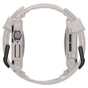 Husa pentru Apple Watch 10 46mm + Curea - Spigen Rugged Armor Pro - Dune Beige - Img 6