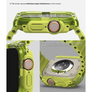 Husa pentru Apple Watch Ultra / Ultra 2 - Ringke Fusion Bumper - Black - Img 5