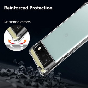 Husa pentru Google Pixel 6 - Techsuit Shockproof Clear Silicone - Clear - Img 5