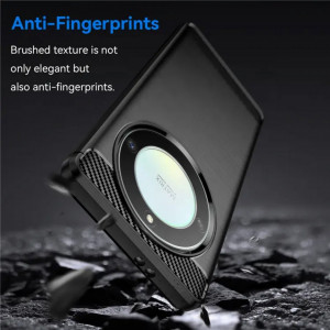 Husa pentru Honor Magic5 Lite - Techsuit Carbon Silicone - Black - Img 7