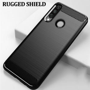 Husa pentru Huawei Y6p - Techsuit Carbon Silicone - Black - Img 2