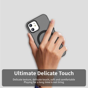 Husa pentru iPhone 12 / iPhone 12 Pro - Techsuit CandyCase MagSafe - Black - Img 4