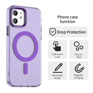 Husa pentru iPhone 12 / iPhone 12 Pro - Techsuit CandyCase MagSafe - Purple - Img 2