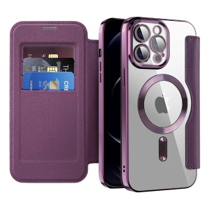 Husa pentru iPhone 12 Pro Max - Techsuit SmartMag Book Case - Purple