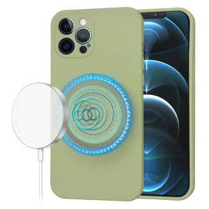 Husa pentru iPhone 12 Pro Max - Techsuit SoftFlex MagSafe - Matcha