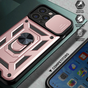 Husa pentru iPhone 13 Pro - Techsuit CamShield Series - Rose Gold - Img 3