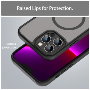 Husa pentru iPhone 13 Pro - Techsuit HaloFrost II MagSafe - Black - Img 5