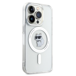 Husa pentru iPhone 14 Pro - Karl Lagerfeld IML MagSafe (KLHMP14LHFCCNOT) - Transparent Choupette - Img 6