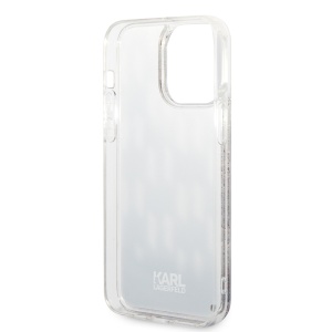 Husa pentru iPhone 14 Pro Max - Karl Lagerfeld Hardcase Liquid Glitter (KLHCP14XLMNMK) - Monogram - Img 4