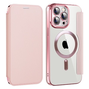 Husa pentru iPhone 14 Pro Max - Techsuit SmartMag Book Case - Pink - Img 2