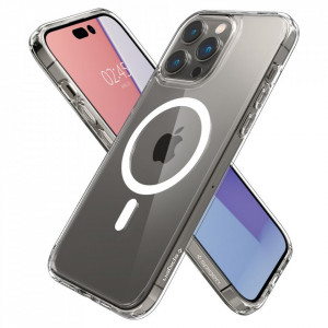 Husa pentru iPhone 14 Pro - Spigen Ultra Hybrid MagSafe - White - Img 4