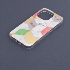 Husa pentru iPhone 14 Pro - Techsuit Marble Series - Purple Hex - Img 5