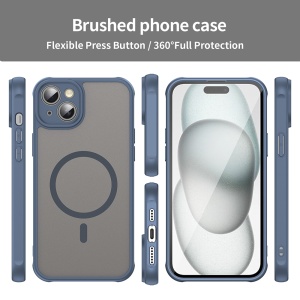 Husa pentru iPhone 14 - Techsuit HaloFrost II MagSafe - Navy Blue - Img 3