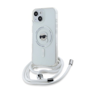 Husa pentru iPhone 15 - Karl Lagerfeld IML Crossbody MagSafe (KLHMP15SHCKHNT) - Karl Head