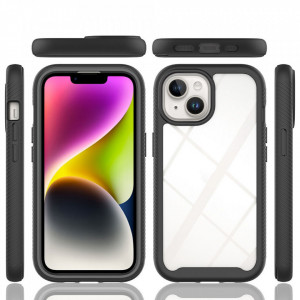 Husa pentru iPhone 15 Plus + Folie - Techsuit Defense360 Pro - Black - Img 2