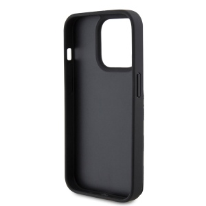 Husa pentru iPhone 15 Pro - Karl Lagerfeld Saffiano Cardslots and Stand (KLHCP15LSAKCNSCK) - Monogram Choupette - Img 8