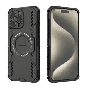 Husa pentru iPhone 15 Pro Max - Techsuit ArmorMag Case - Black - Img 2