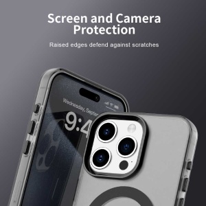 Husa pentru iPhone 15 Pro Max - Techsuit CandyCase MagSafe - Black - Img 2