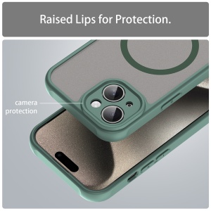 Husa pentru iPhone 15 - Techsuit HaloFrost II MagSafe - Green - Img 5