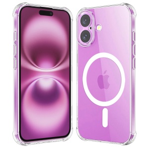 Husa pentru iPhone 16 Plus - Techsuit Shockproof Clear Silicone MagSafe - Clear - Img 1