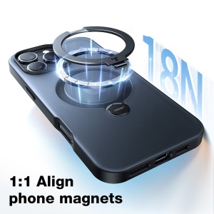Husa pentru iPhone 16 Plus - Torras Ostand Spin MagSafe Series - Clear - Img 3