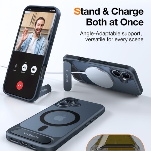 Husa pentru iPhone 16 Plus - Torras Pstand MagSafe - Black - Img 6