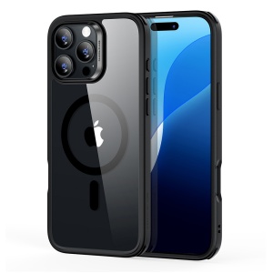 Husa pentru iPhone 16 Pro - ESR Classic Hybrid HaloLock - Clear Black - Img 1