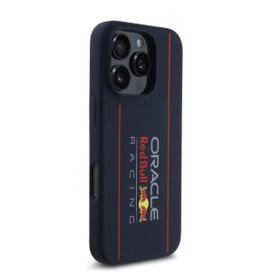 Husa pentru iPhone 16 Pro Max - Red Bull Racing Silicone Oversize Vertical Logo MagSafe (RBHMP16X24SIOLRV) - Navy - Img 4