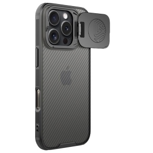 Husa pentru iPhone 16 Pro - Nillkin CamShield Prop - Transparent Black - Img 3
