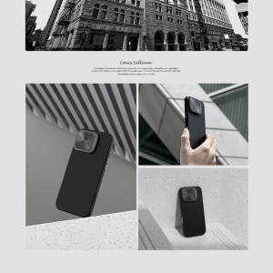 Husa pentru iPhone 16 Pro - Nillkin CarboProp Magnetic (without Camera Cutout) - Black - Img 6