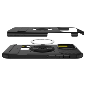 Husa pentru iPhone 16 Pro - Spigen Slim Armor MagSafe - Black - Img 6
