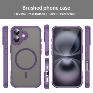 Husa pentru iPhone 16 - Techsuit HaloFrost II MagSafe - Purple - Img 3