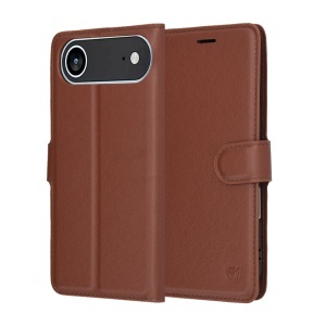 Husa pentru iPhone 17 Air - Techsuit Leather Folio - Brown