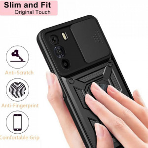 Husa pentru Motorola Edge 30 - Techsuit CamShield Series - Black - Img 3